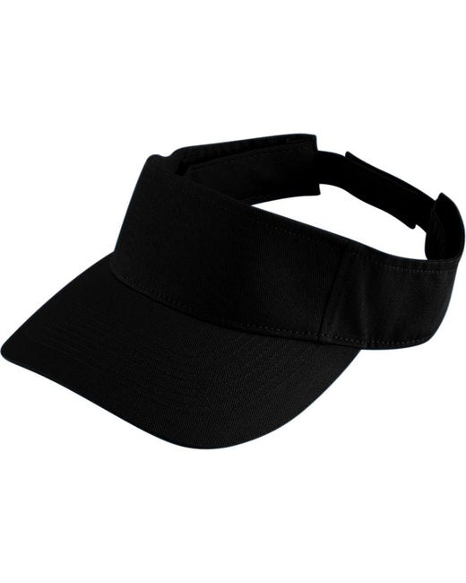 Augusta Sportswear Sport Twill Visor Black OS at  Men's