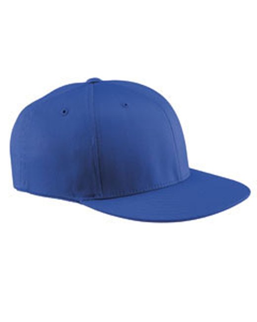 6297F Flexfit Adult Wooly Twill Pro Baseball On-Field Shape Cap with Flat Bill