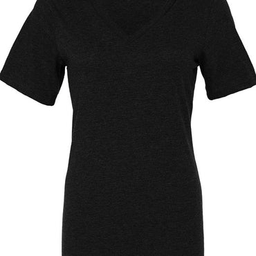 6405CVC Bella + Canvas Ladies' Relaxed Heather CVC Jersey V-Neck T-Shirt