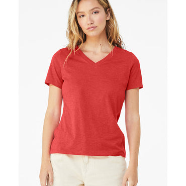 6405CVC Bella + Canvas Ladies' Relaxed Heather CVC Jersey V-Neck T-Shirt