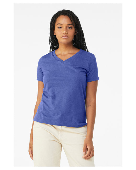 6405CVC Bella + Canvas Ladies' Relaxed Heather CVC Jersey V-Neck T-Shirt