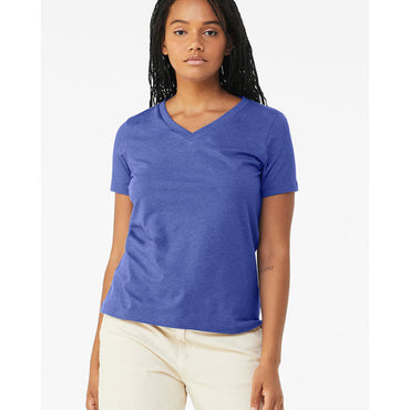 6405CVC Bella + Canvas Ladies' Relaxed Heather CVC Jersey V-Neck T-Shirt