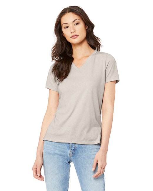 6405CVC Bella + Canvas Ladies' Relaxed Heather CVC Jersey V-Neck T-Shirt