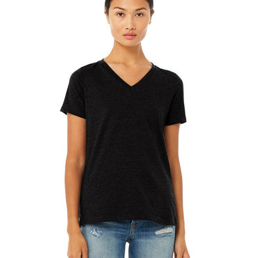 6405CVC Bella + Canvas Ladies' Relaxed Heather CVC Jersey V-Neck T-Shirt