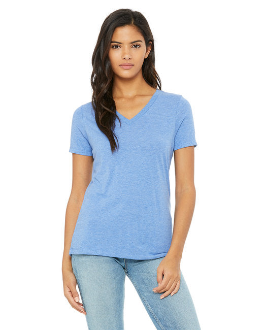 6415 Bella + Canvas Ladies' Relaxed Triblend V-Neck T-Shirt