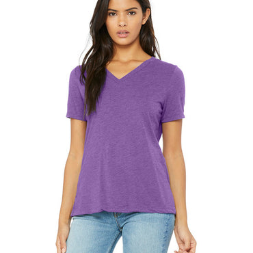 6415 Bella + Canvas Ladies' Relaxed Triblend V-Neck T-Shirt