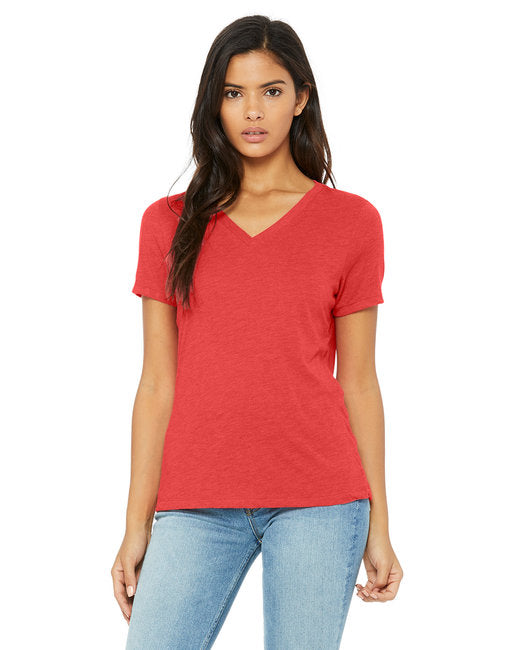 6415 Bella + Canvas Ladies' Relaxed Triblend V-Neck T-Shirt