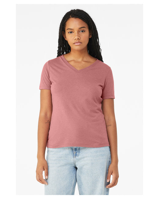 6415 Bella + Canvas Ladies' Relaxed Triblend V-Neck T-Shirt