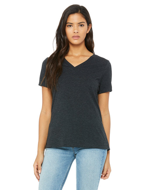 6415 Bella + Canvas Ladies' Relaxed Triblend V-Neck T-Shirt