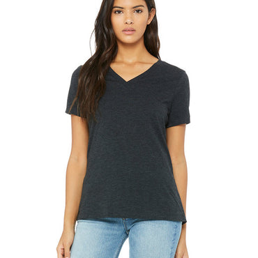 6415 Bella + Canvas Ladies' Relaxed Triblend V-Neck T-Shirt