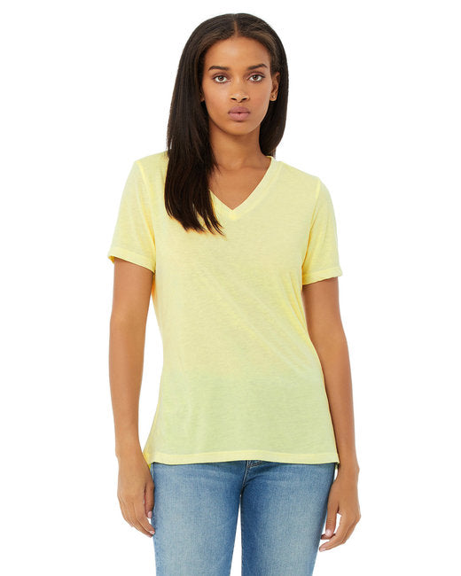 6415 Bella + Canvas Ladies' Relaxed Triblend V-Neck T-Shirt