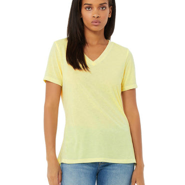 6415 Bella + Canvas Ladies' Relaxed Triblend V-Neck T-Shirt