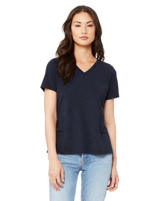 6415 Bella + Canvas Ladies' Relaxed Triblend V-Neck T-Shirt