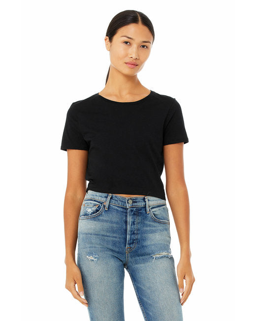 6681 Bella + Canvas Ladies' Poly-Cotton Crop T-Shirt