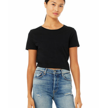 6681 Bella + Canvas Ladies' Poly-Cotton Crop T-Shirt