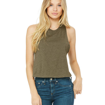 6682 Bella + Canvas Ladies' Racerback Cropped Tank