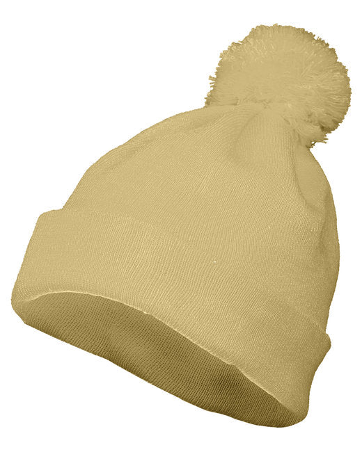 6816 Augusta Sportswear Two Layer Acrylic Knit Pom Beanie