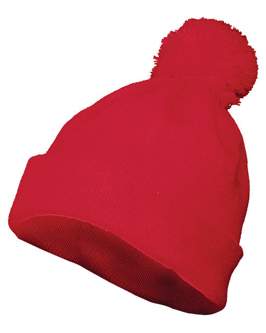 6816 Augusta Sportswear Two Layer Acrylic Knit Pom Beanie