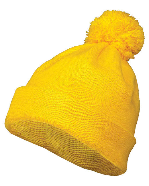 6816 Augusta Sportswear Two Layer Acrylic Knit Pom Beanie