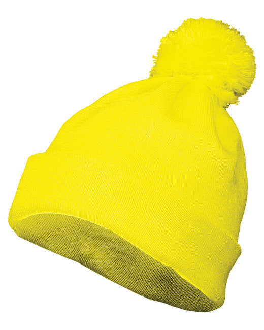 6816 Augusta Sportswear Two Layer Acrylic Knit Pom Beanie