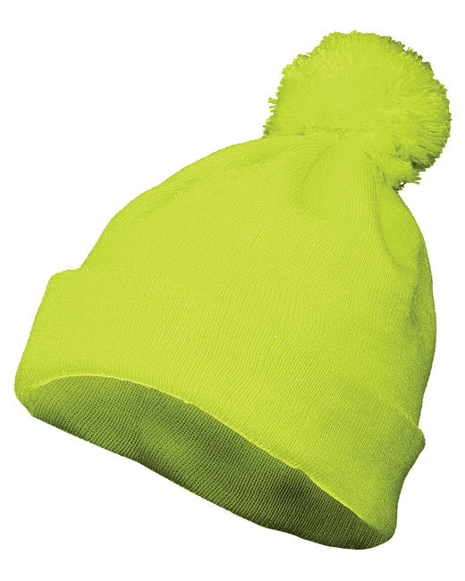 6816 Augusta Sportswear Two Layer Acrylic Knit Pom Beanie