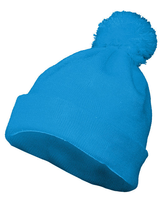 6816 Augusta Sportswear Two Layer Acrylic Knit Pom Beanie