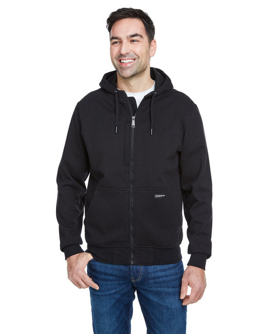 7040 Dri Duck Men's Bateman Power Full Zip Hooded Fleece