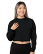 7725 Bayside Ladies' Crop Crewneck