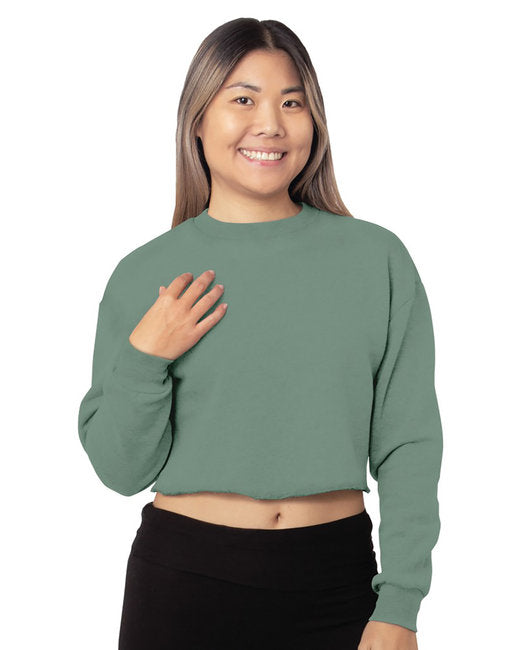 7725 Bayside Ladies' Crop Crewneck