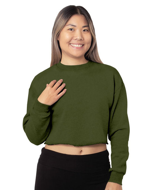 7725 Bayside Ladies' Crop Crewneck