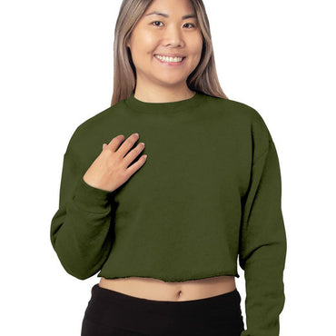 7725 Bayside Ladies' Crop Crewneck