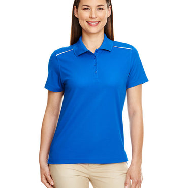 78181R CORE365 Ladies' Radiant Performance Piqué Polo with Reflective Piping