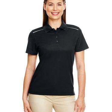 78181R CORE365 Ladies' Radiant Performance Piqué Polo with Reflective Piping