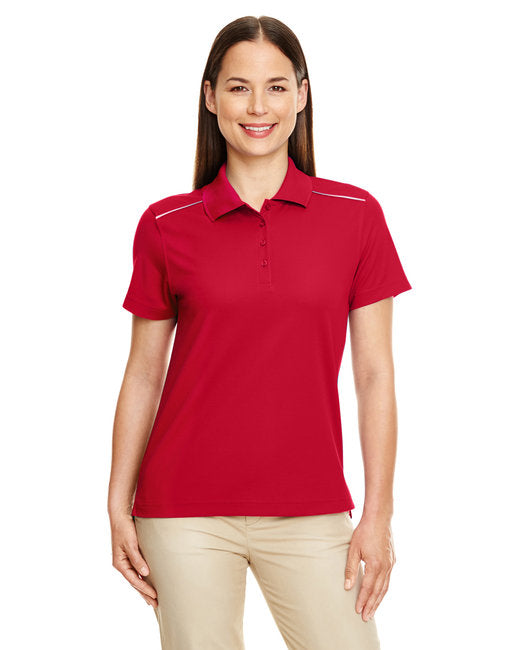 78181R CORE365 Ladies' Radiant Performance Piqué Polo with Reflective Piping