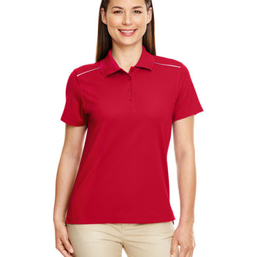 78181R CORE365 Ladies' Radiant Performance Piqué Polo with Reflective Piping