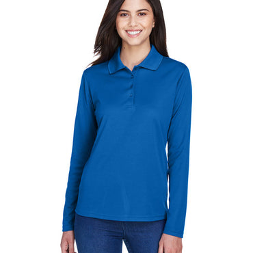 78192 CORE365 Ladies' Pinnacle Performance Long-Sleeve Piqué Polo