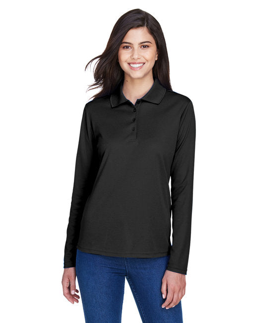 78192 CORE365 Ladies' Pinnacle Performance Long-Sleeve Piqué Polo