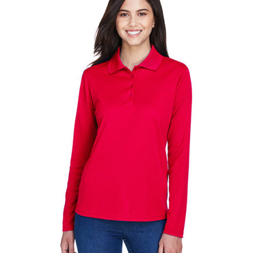 78192 CORE365 Ladies' Pinnacle Performance Long-Sleeve Piqué Polo