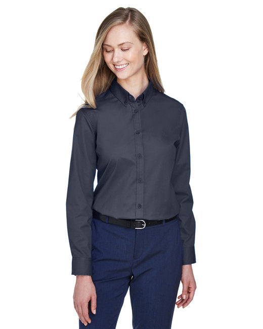 78193 CORE365 Ladies' Operate Long-Sleeve Twill Shirt