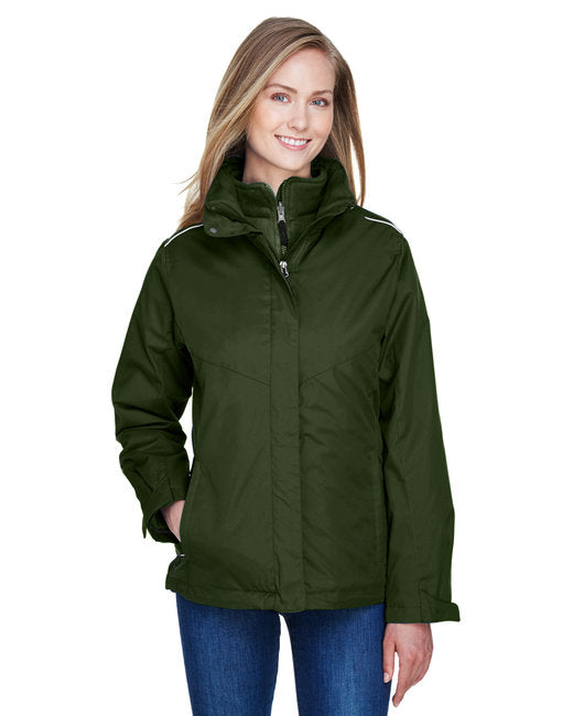 78205 CORE365 Ladies' Region 3-in-1 Jacket with Fleece Liner