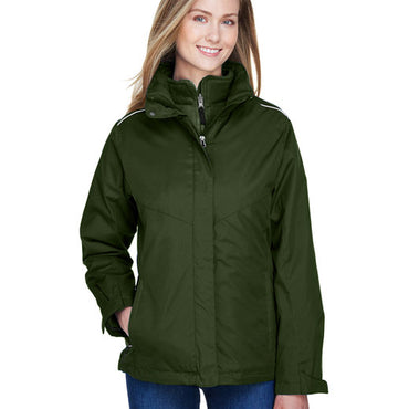 78205 CORE365 Ladies' Region 3-in-1 Jacket with Fleece Liner