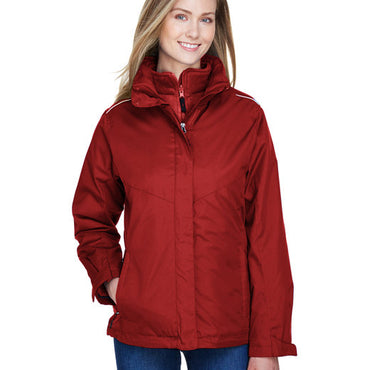 78205 CORE365 Ladies' Region 3-in-1 Jacket with Fleece Liner