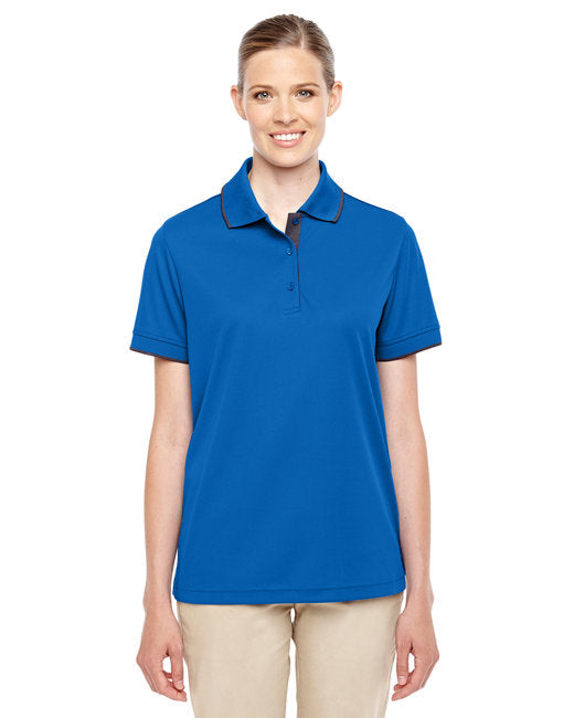 78222 CORE365 Ladies' Motive Performance Piqué Polo with Tipped Collar