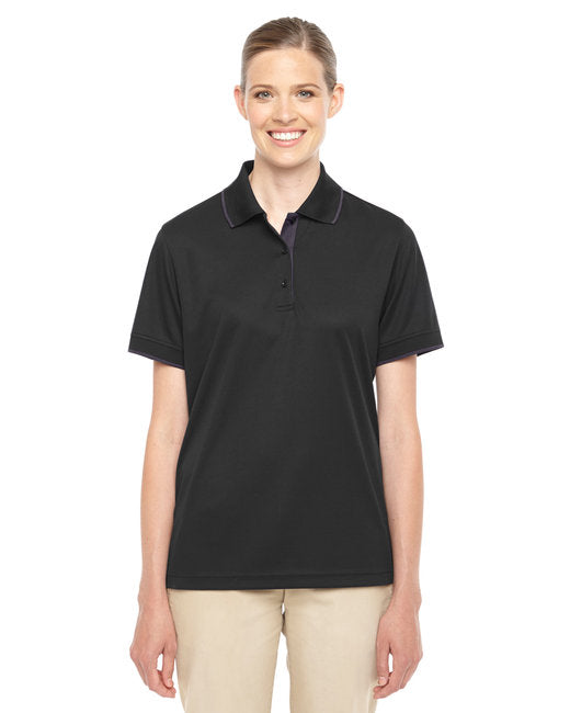 78222 CORE365 Ladies' Motive Performance Piqué Polo with Tipped Collar