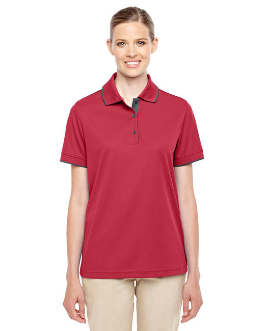 78222 CORE365 Ladies' Motive Performance Piqué Polo with Tipped Collar