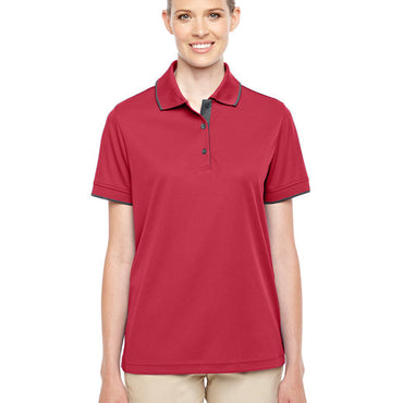 78222 CORE365 Ladies' Motive Performance Piqué Polo with Tipped Collar