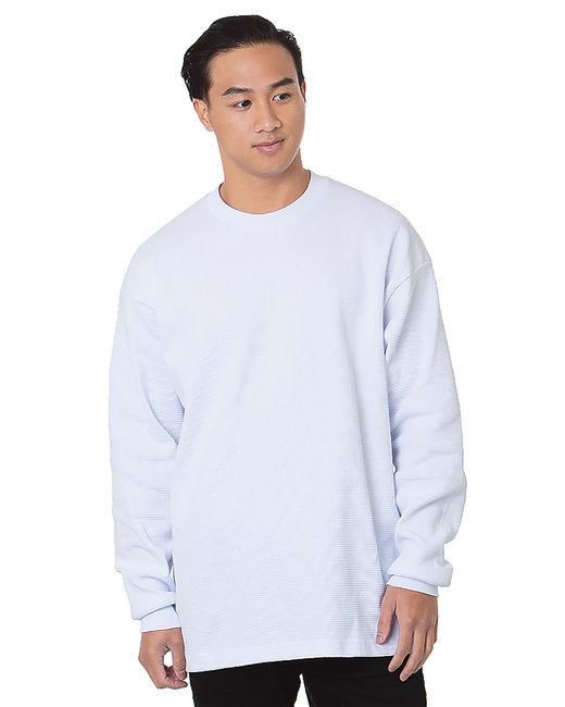 8205 Bayside Men's Heavyweight Waffle Knit Long-Sleeve Thermal