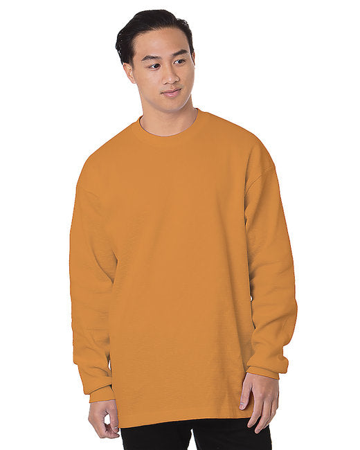 8205 Bayside Men's Heavyweight Waffle Knit Long-Sleeve Thermal