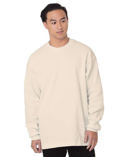 8205 Bayside Men's Heavyweight Waffle Knit Long-Sleeve Thermal