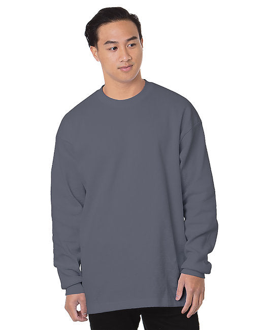 8205 Bayside Men's Heavyweight Waffle Knit Long-Sleeve Thermal